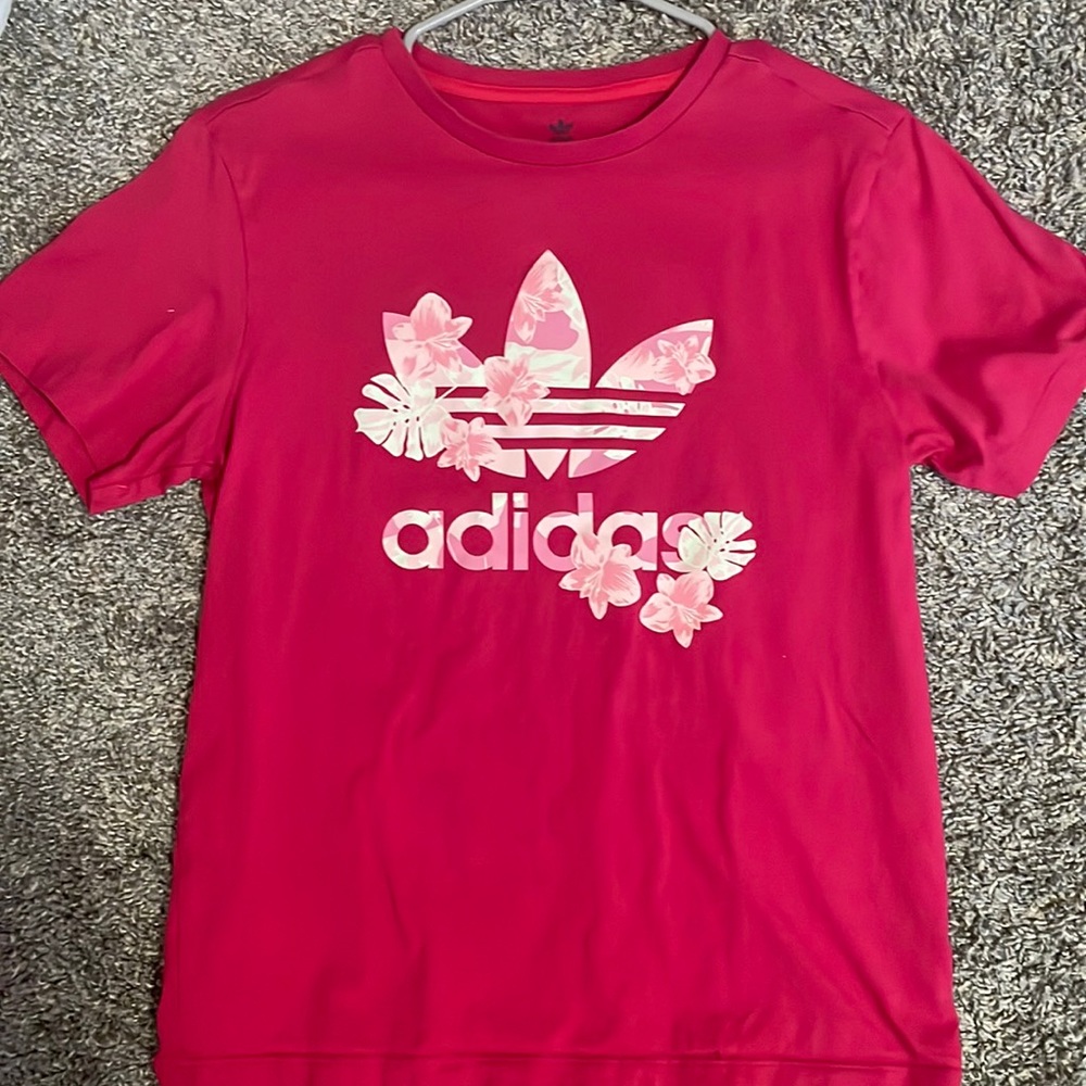 floral adidas top